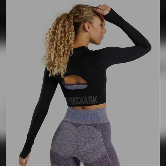 Gymshark Flex Sports Long Sleeve Crop Top - Picture 3 of 12
